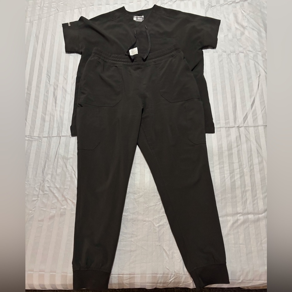Carhartt Womens Scrub Set - Black (Large)